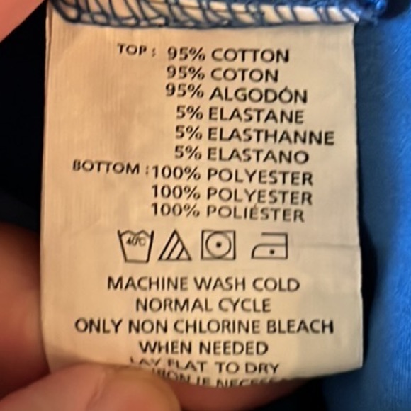 198. O’Neill Strapless Top with Sweetheart Neck in Blue, Size Medium - Picture 9 of 11